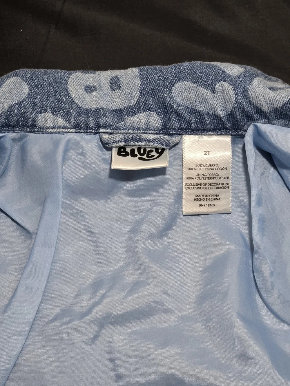 Kids' Denim Jacket with Character Patches - Blue